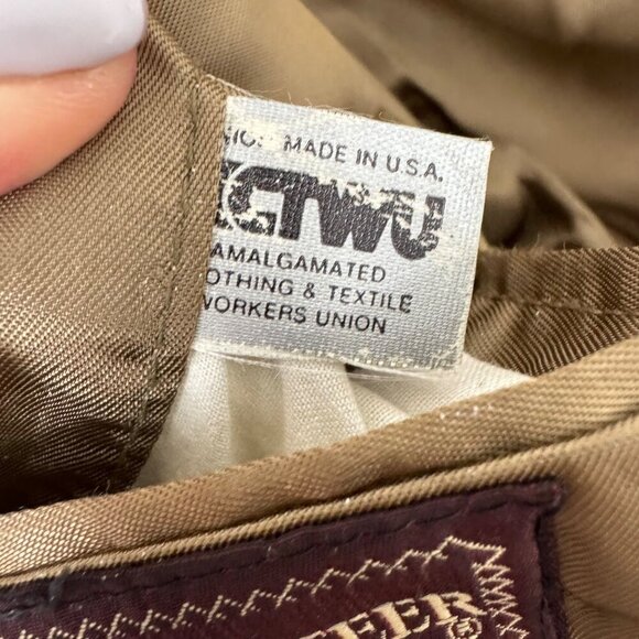 Cricketeer Brown Plaid 100% Wool Woolmark Sz 44 READ Blazer Sport Coat Academia - Picture 11 of 16